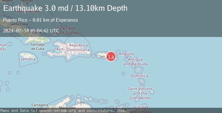 Map of PUERTO RICO REGION