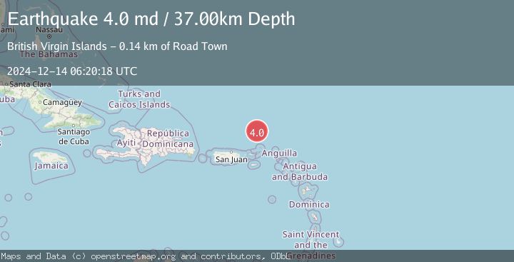 Map of VIRGIN ISLANDS REGION