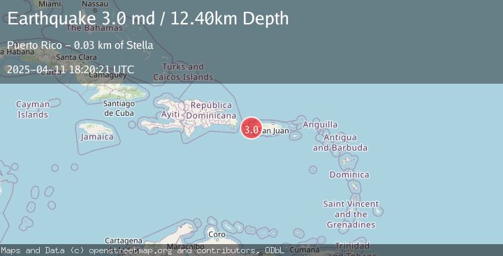 Map of MONA PASSAGE, PUERTO RICO