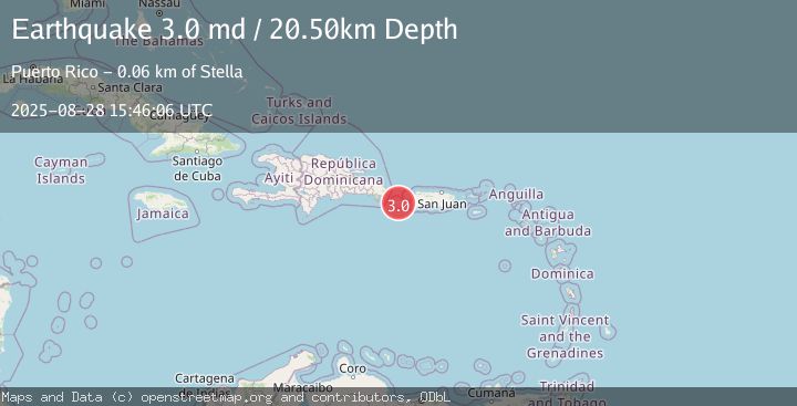 Map of MONA PASSAGE, PUERTO RICO