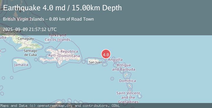 Map of VIRGIN ISLANDS REGION