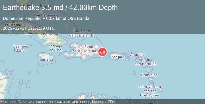 Map of DOMINICAN REPUBLIC REGION