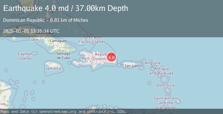Map of DOMINICAN REPUBLIC REGION