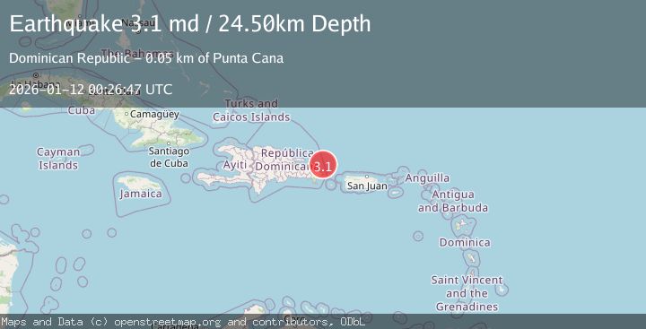 Map of DOMINICAN REPUBLIC REGION