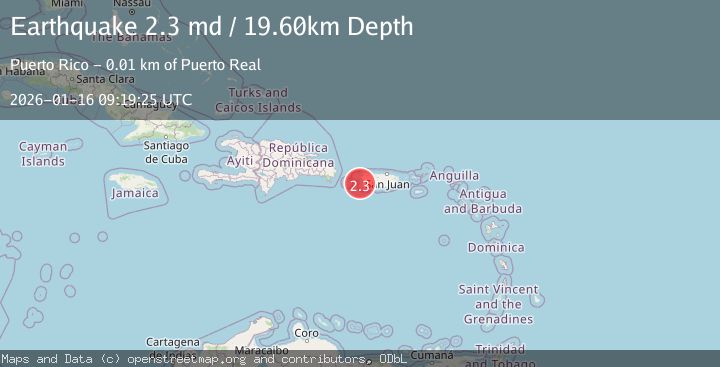 Map of MONA PASSAGE, PUERTO RICO