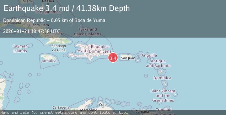 Map of MONA PASSAGE, DOMINICAN REPUBLIC