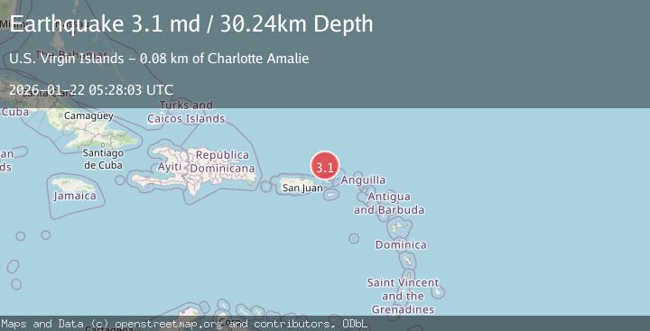 Map of VIRGIN ISLANDS REGION