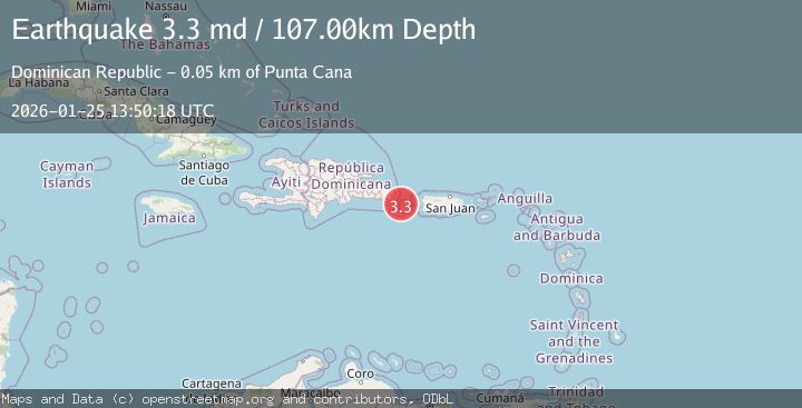 Map of MONA PASSAGE, DOMINICAN REPUBLIC