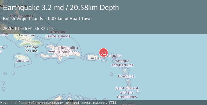 Map of VIRGIN ISLANDS REGION