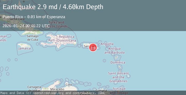 Map of PUERTO RICO REGION