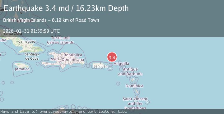 Map of VIRGIN ISLANDS REGION