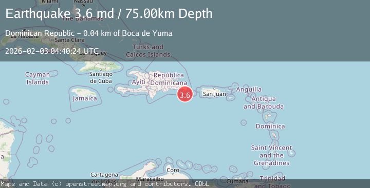 Map of DOMINICAN REPUBLIC REGION