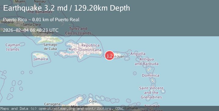 Map of MONA PASSAGE, PUERTO RICO