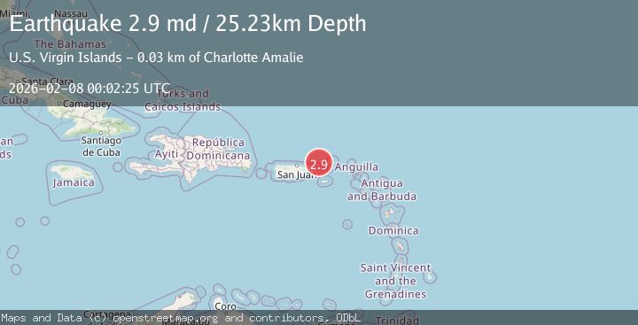 Map of VIRGIN ISLANDS REGION