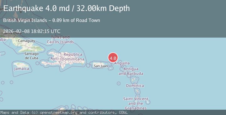 Map of VIRGIN ISLANDS REGION