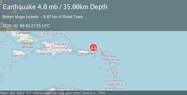 Map of VIRGIN ISLANDS REGION