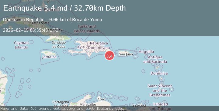 Map of DOMINICAN REPUBLIC REGION