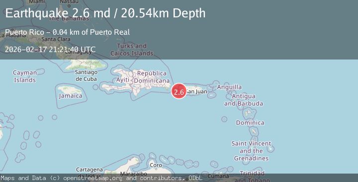 Map of MONA PASSAGE, PUERTO RICO
