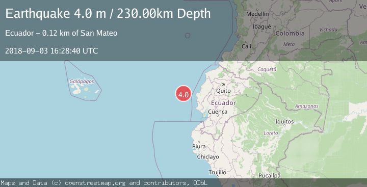 Map of OFF COAST OF ECUADOR