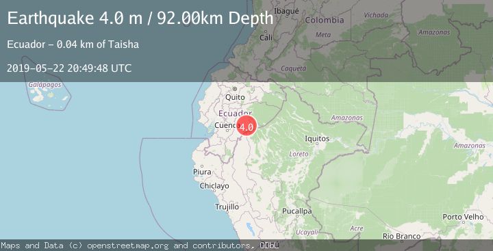 Map of PERU-ECUADOR BORDER REGION