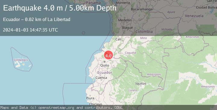 Map of COLOMBIA-ECUADOR BORDER REGION