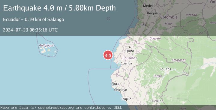 Map of OFF COAST OF ECUADOR