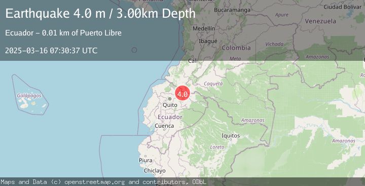 Map of COLOMBIA-ECUADOR BORDER REGION
