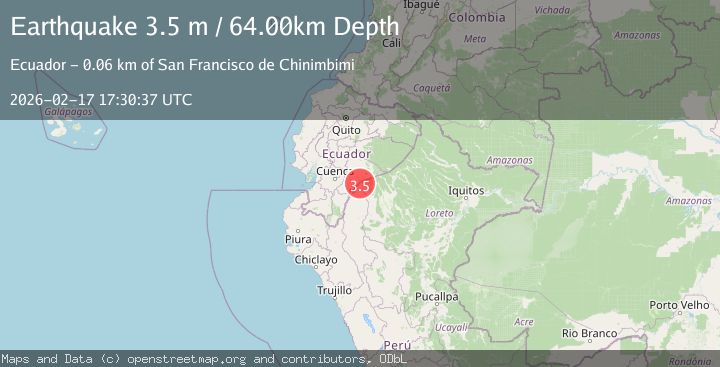 Map of PERU-ECUADOR BORDER REGION