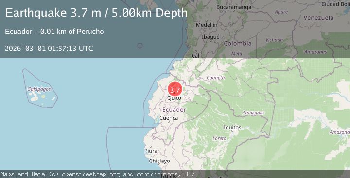 Map of COLOMBIA-ECUADOR BORDER REGION