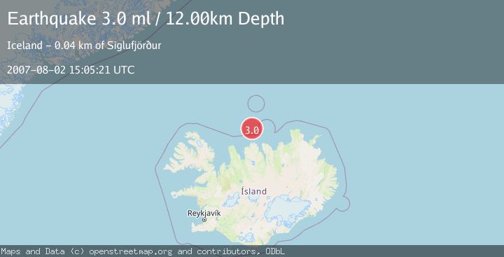 Map of ICELAND REGION