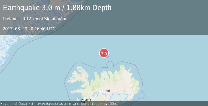 Map of ICELAND REGION