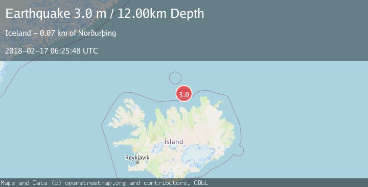 Map of ICELAND REGION
