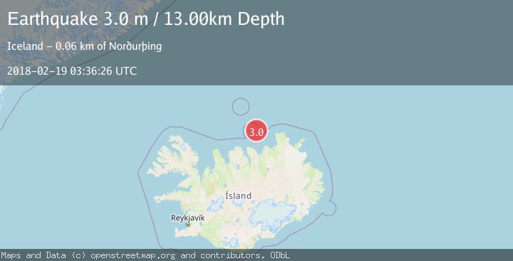 Map of ICELAND REGION