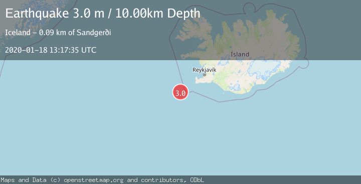Map of ICELAND REGION