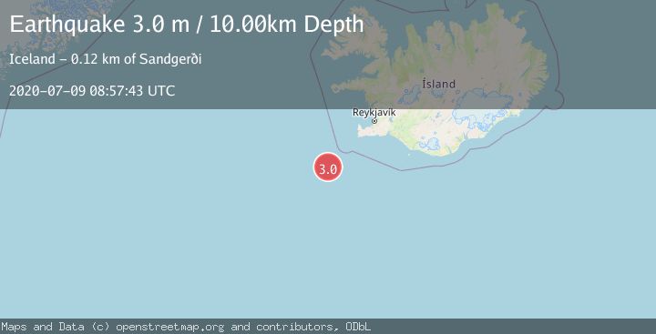 Map of ICELAND REGION