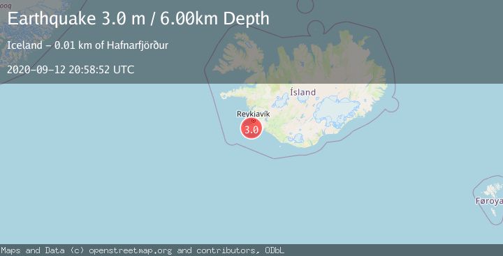 Map of ICELAND REGION