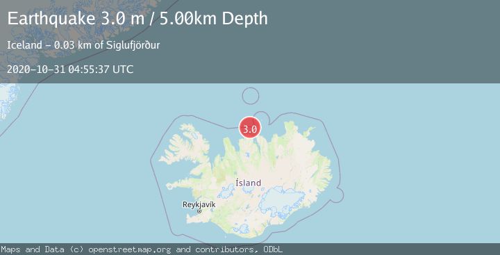 Map of ICELAND REGION