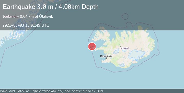 Map of ICELAND REGION