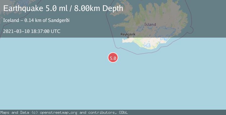 Map of ICELAND REGION
