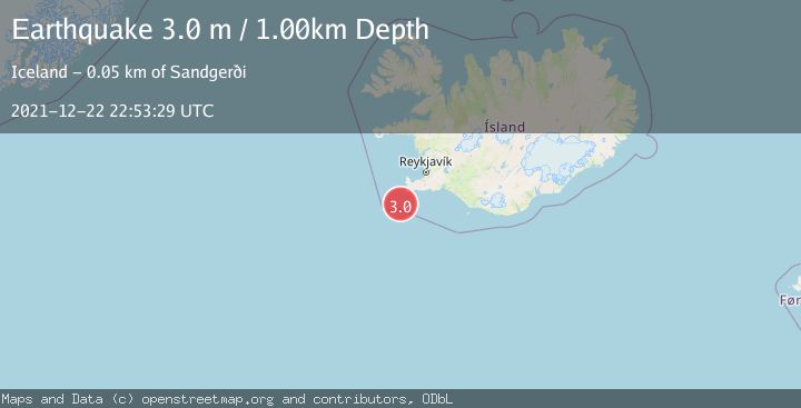 Map of ICELAND REGION