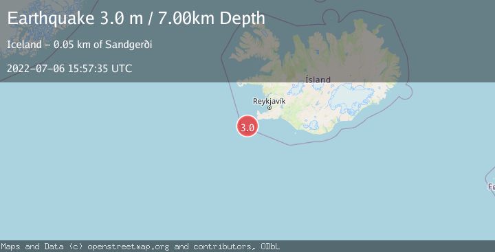 Map of ICELAND REGION