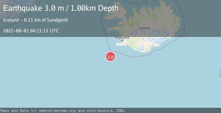 Map of ICELAND REGION