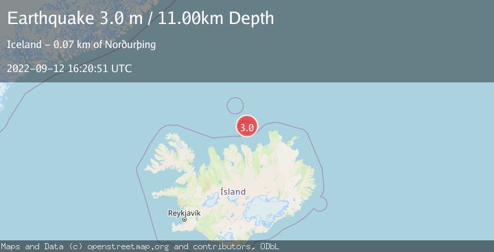 Map of ICELAND REGION