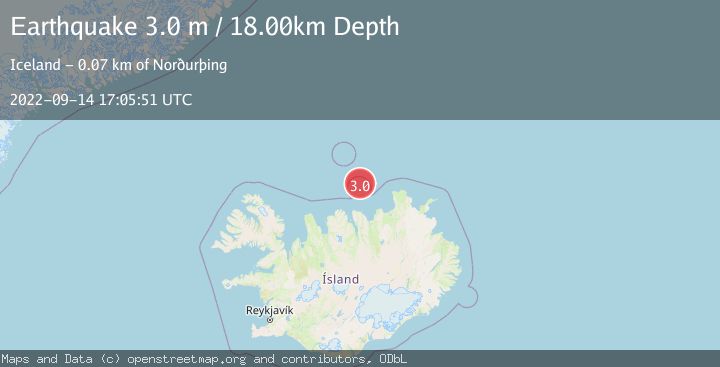 Map of ICELAND REGION