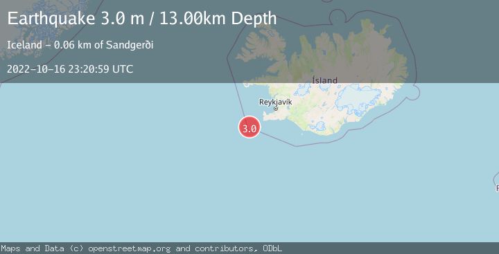 Map of ICELAND REGION