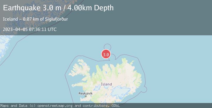 Map of ICELAND REGION