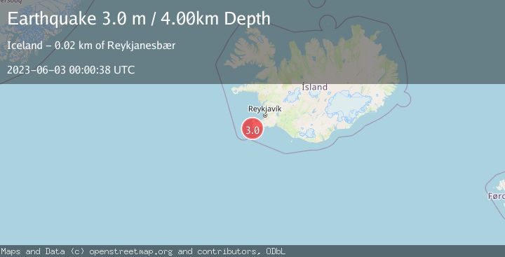 Map of ICELAND REGION