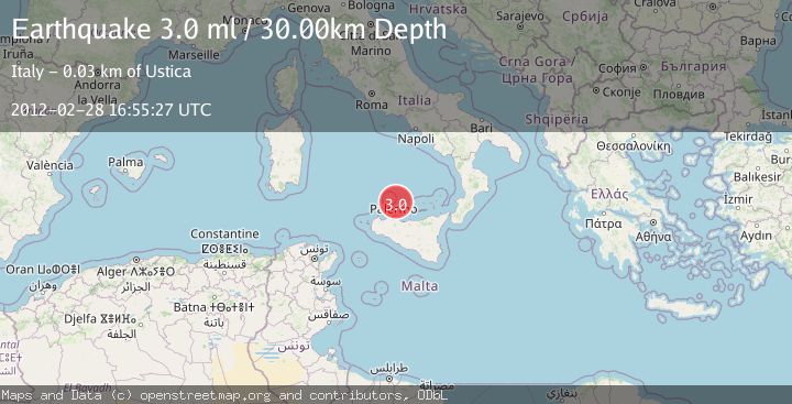 Map of SICILY, ITALY