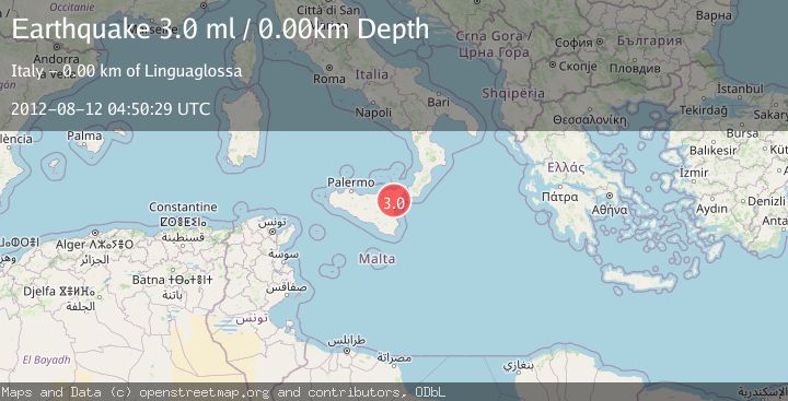Map of SICILY, ITALY