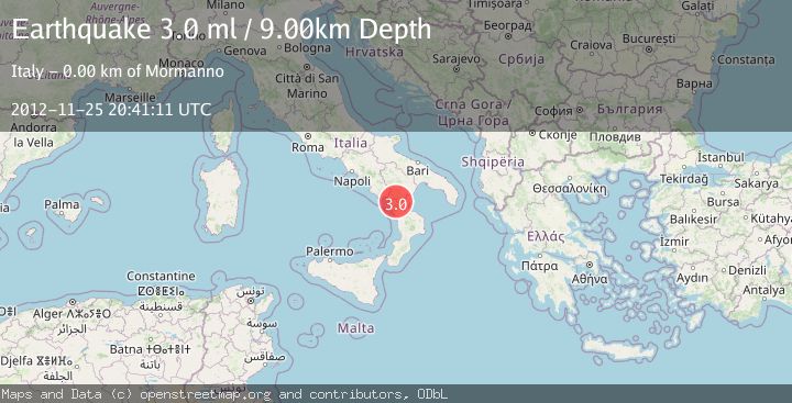 Map of SOUTHERN ITALY